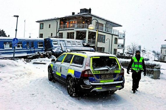 Stolen Train Crashes Into Home in Sweden
